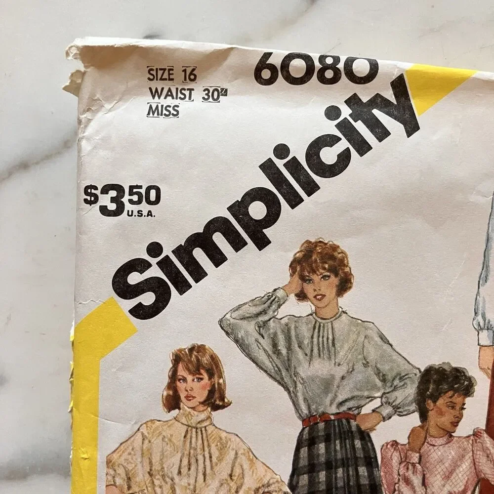 Vintage Simplicity Pattern 6080 Women’s Set of‎ Front Wrap Skirts Size 16